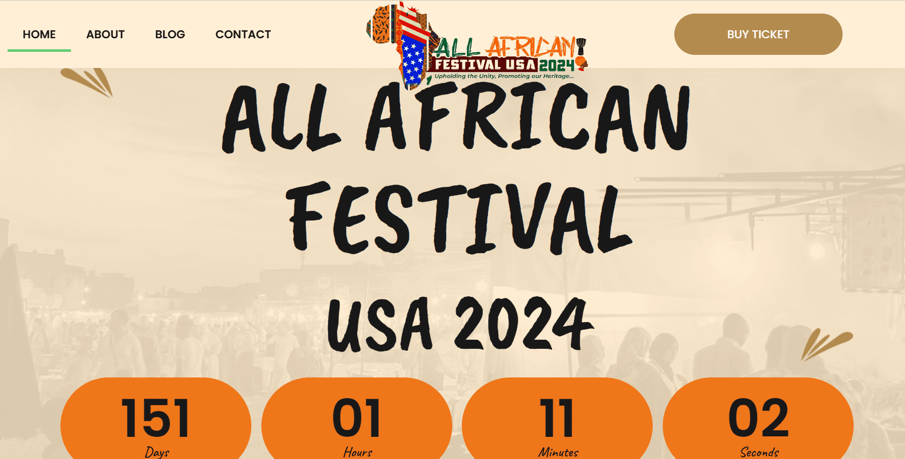 Screenshot of All African Festival USA
